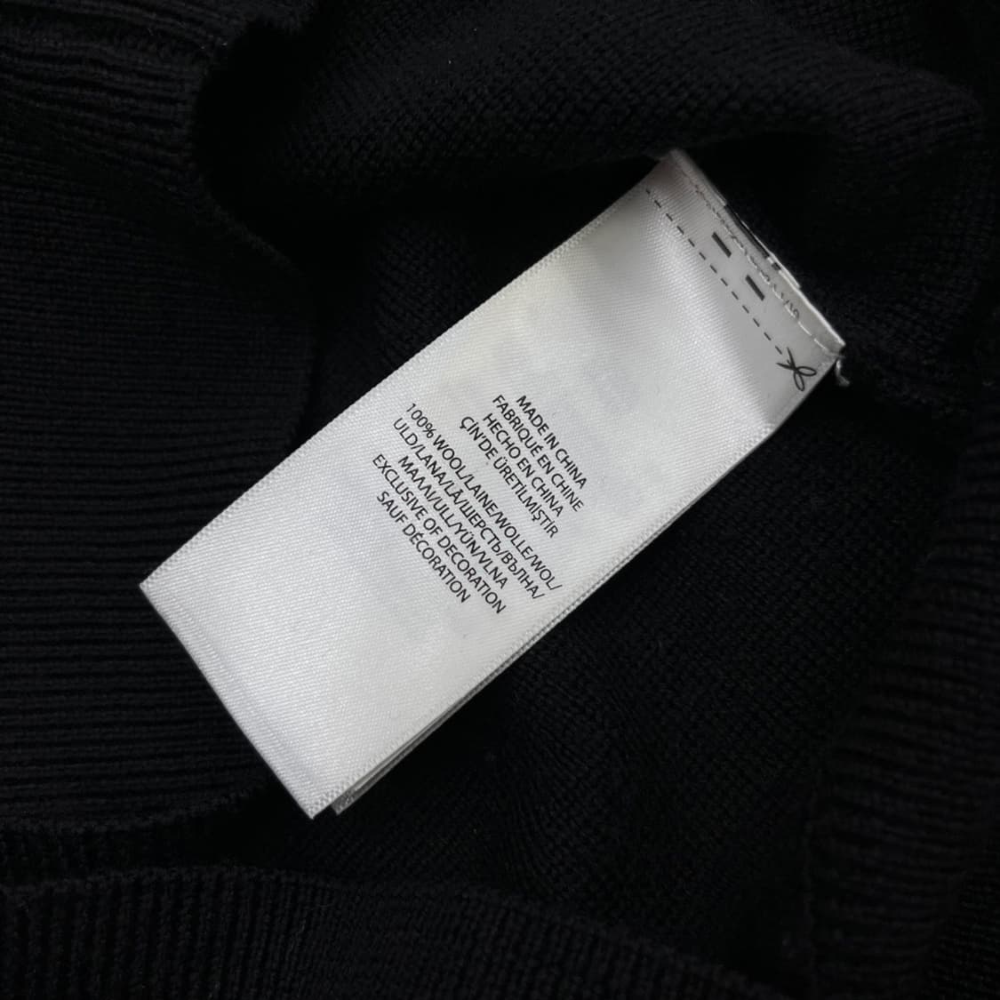 폴로 랄프로렌 성조기 블루 배색 블랙 니트 반집업 XL 상품이미지7