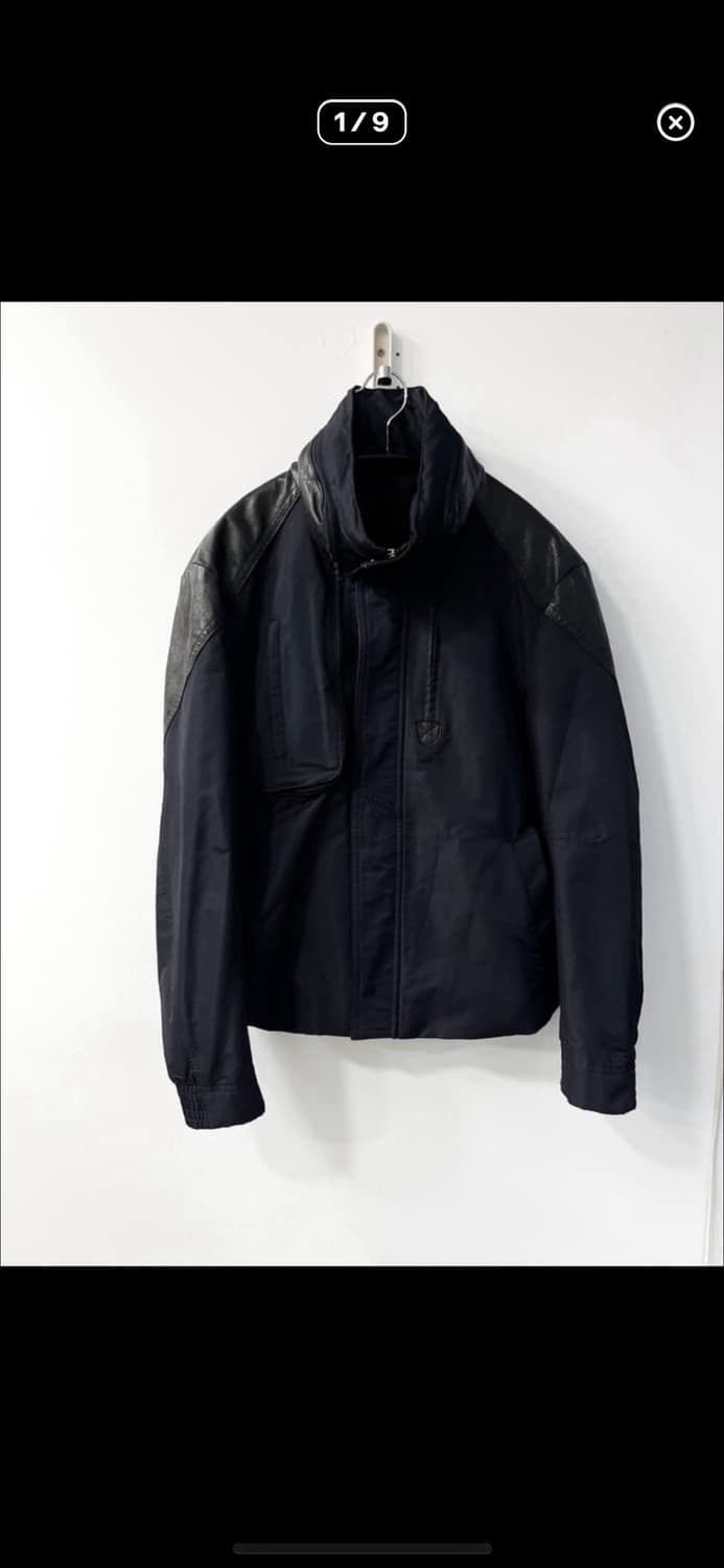 솔리드 옴므 바람막이 레더 레글런 자켓 상품이미지1