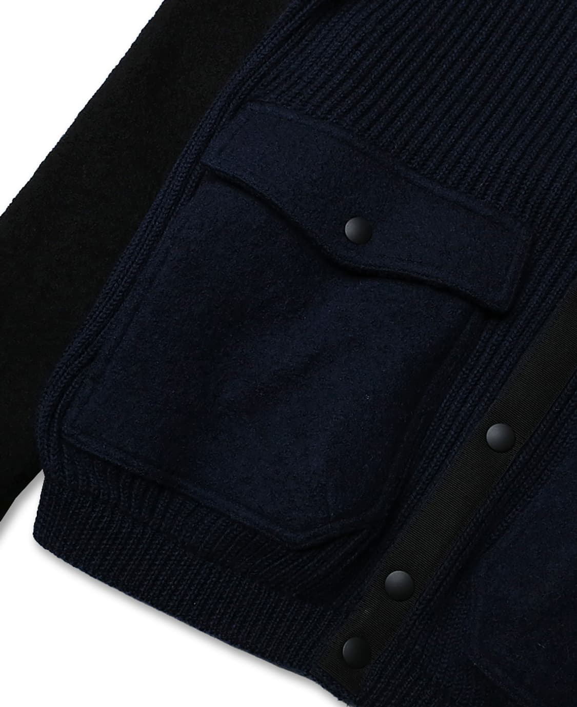 로베르토 콜리나 [Roberto Collina] 니트 칼라 블루종 자켓 상품이미지3