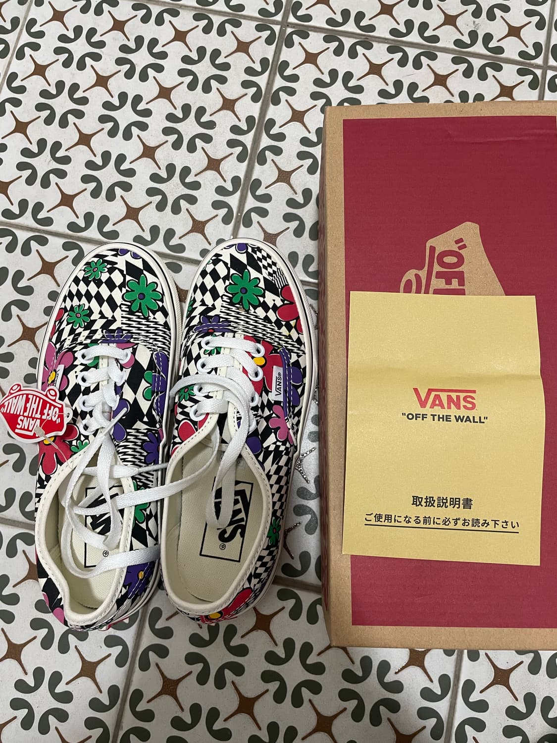 반스 어센틱 플라워 체크  상품이미지2