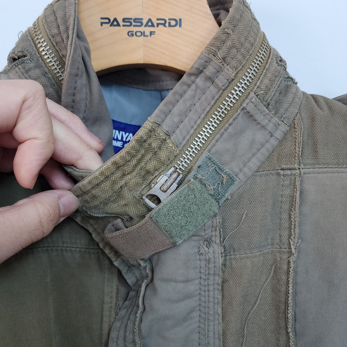 준야 와타나베 카키 패치워크 야상 자켓 상품이미지4