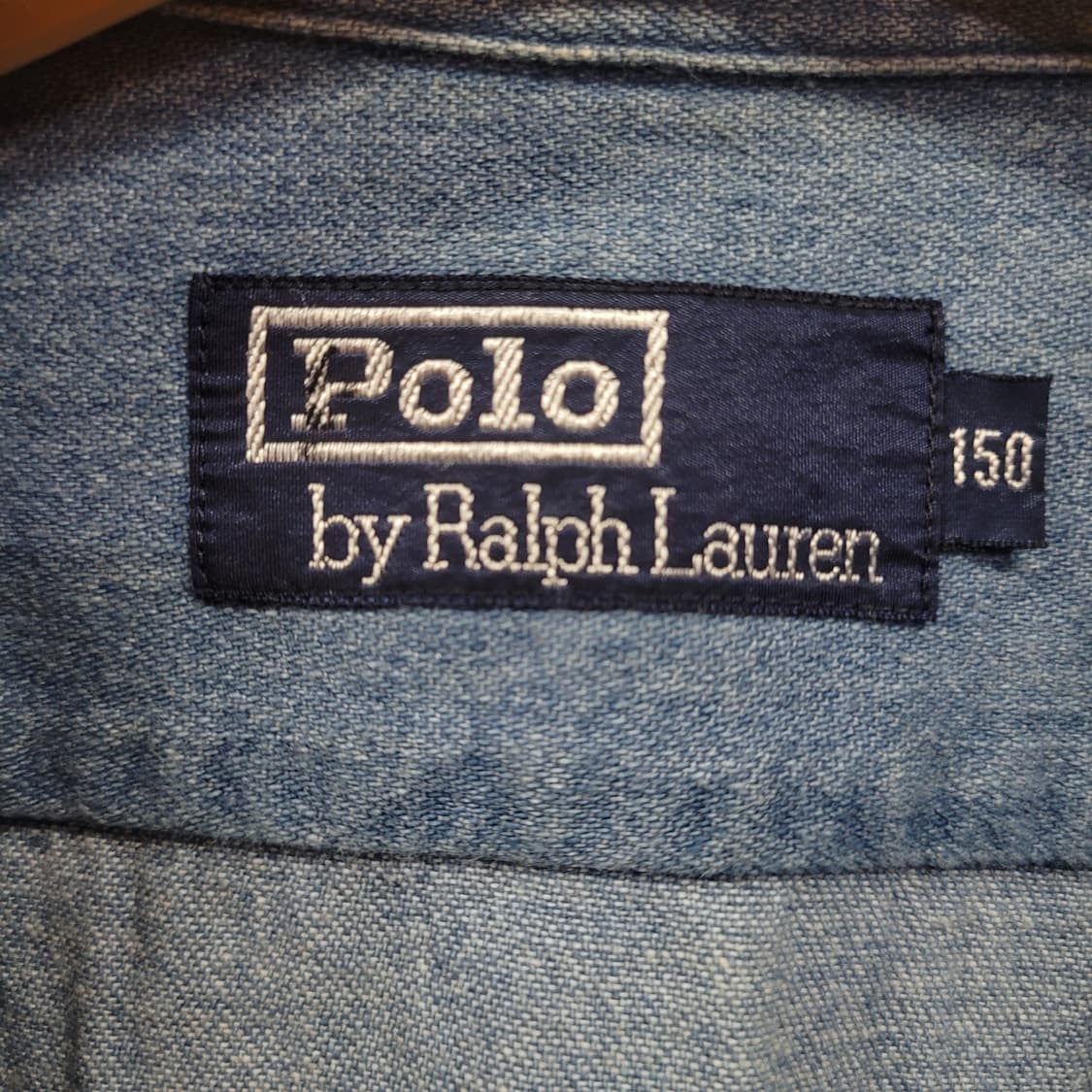 Ralph Lauren 랄프로렌 빈티지 투포켓 성조기 자수로고 데님셔츠 상품이미지5