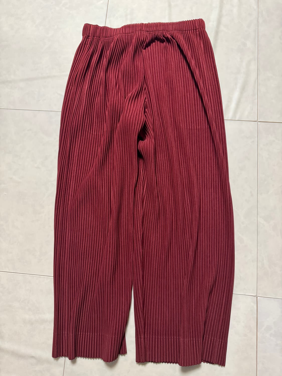 옴플) Hp48-jf114 와이드 팬츠 크림슨레드 3 상품이미지2