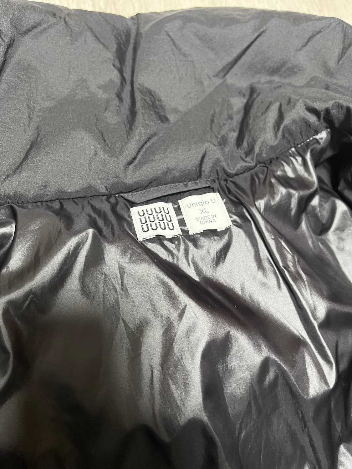 새상품XL)유니클로u 르메르 오버사이즈패딩 블랙  상품이미지3