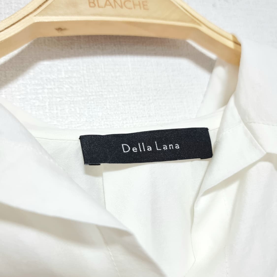 델라라나 Della Lana 코튼실크 오버핏 크롭 셔츠 블라우스 (55) 상품이미지6