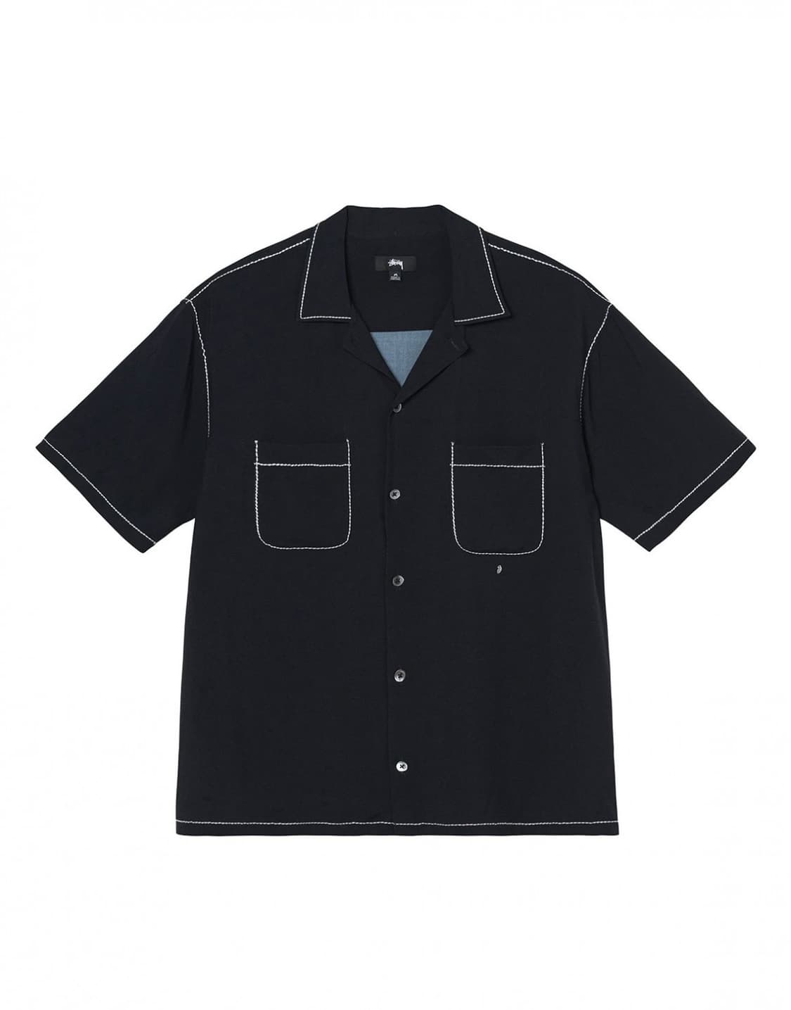 stussy contrast pick stitched shirt L 상품이미지1