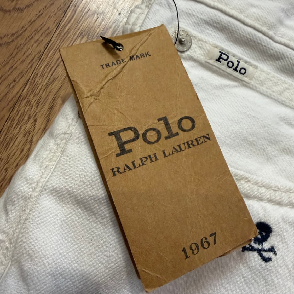 폴로 랄프로렌 화이트 스컬 자수 데님팬츠 상품이미지3