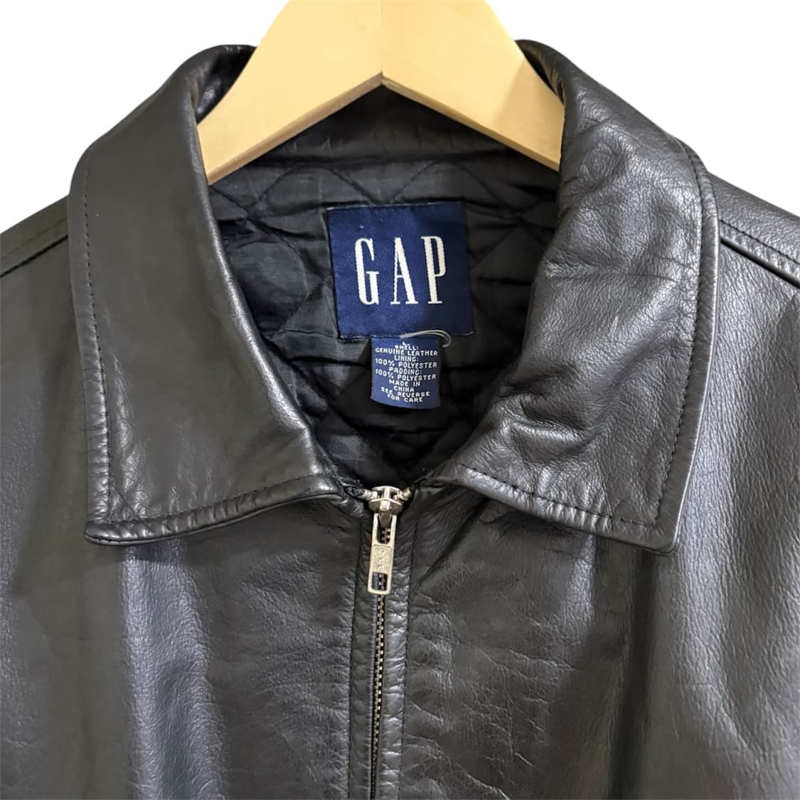 올드갭 리얼 레더 자켓 블랙 상품이미지2