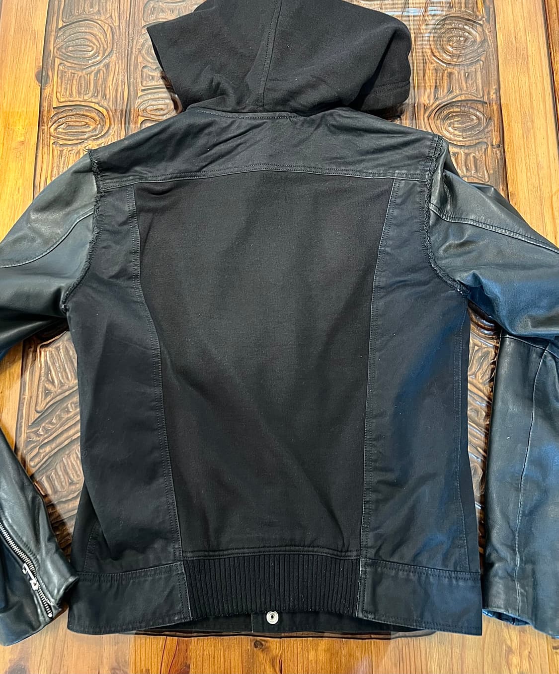 Diesel hoodie leather jacket 상품이미지2