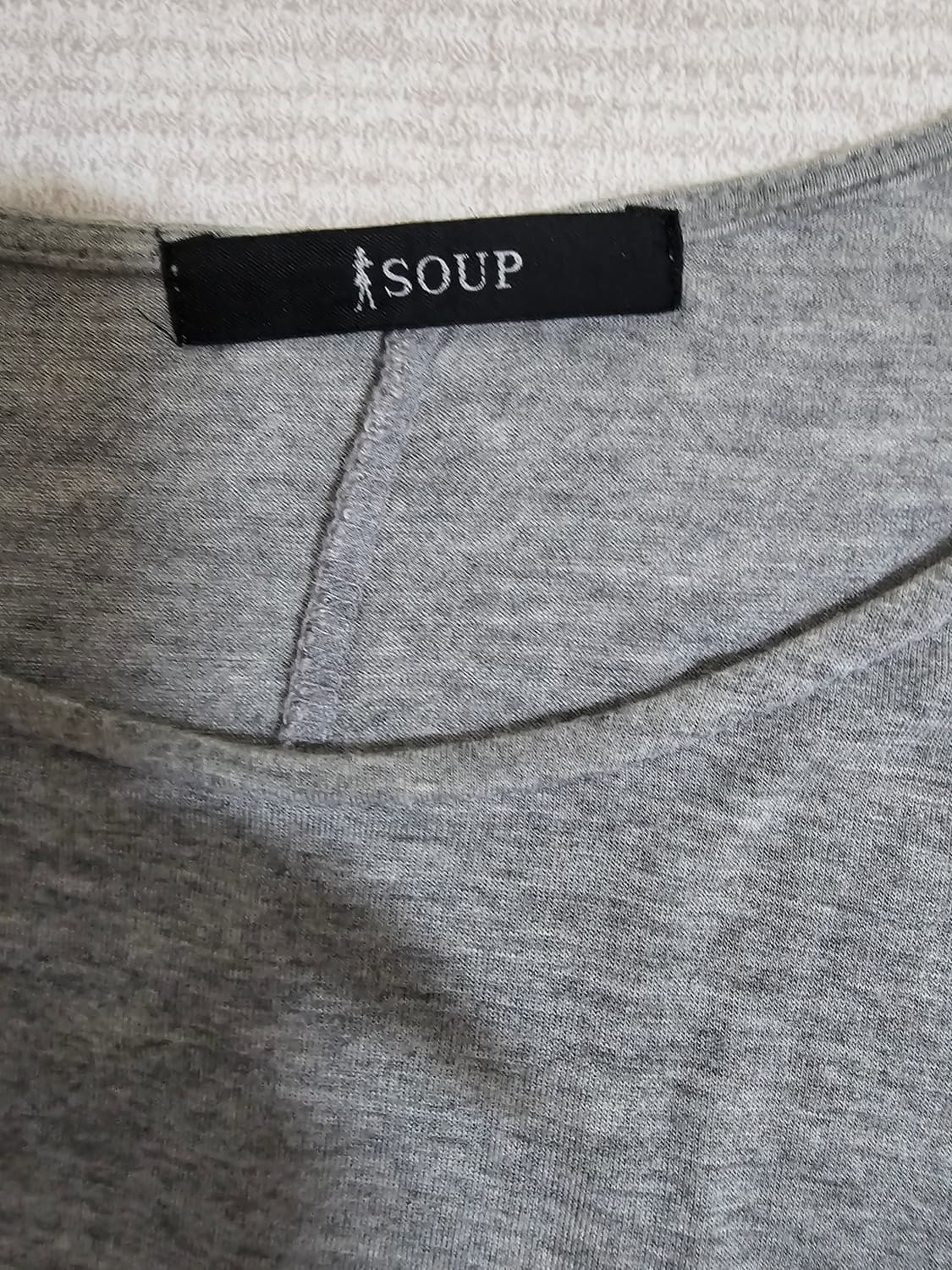 SOUP 레이온100% 찰랑 부드러운 언발런스 긴팔티 66 상품이미지2
