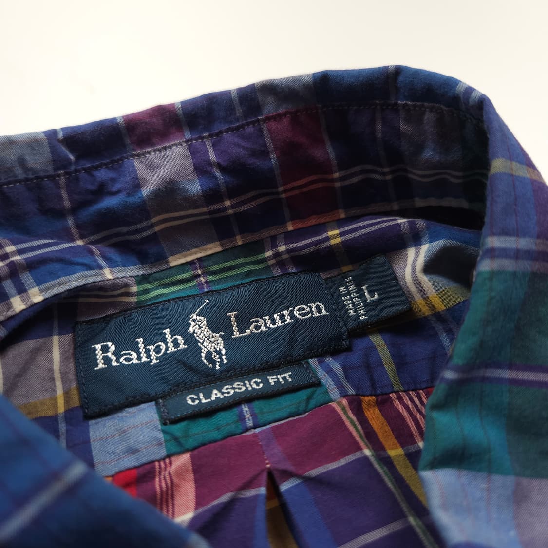 폴로 랄프로렌 포니 로고 타탄체크 셔츠 (XL) 상품이미지5