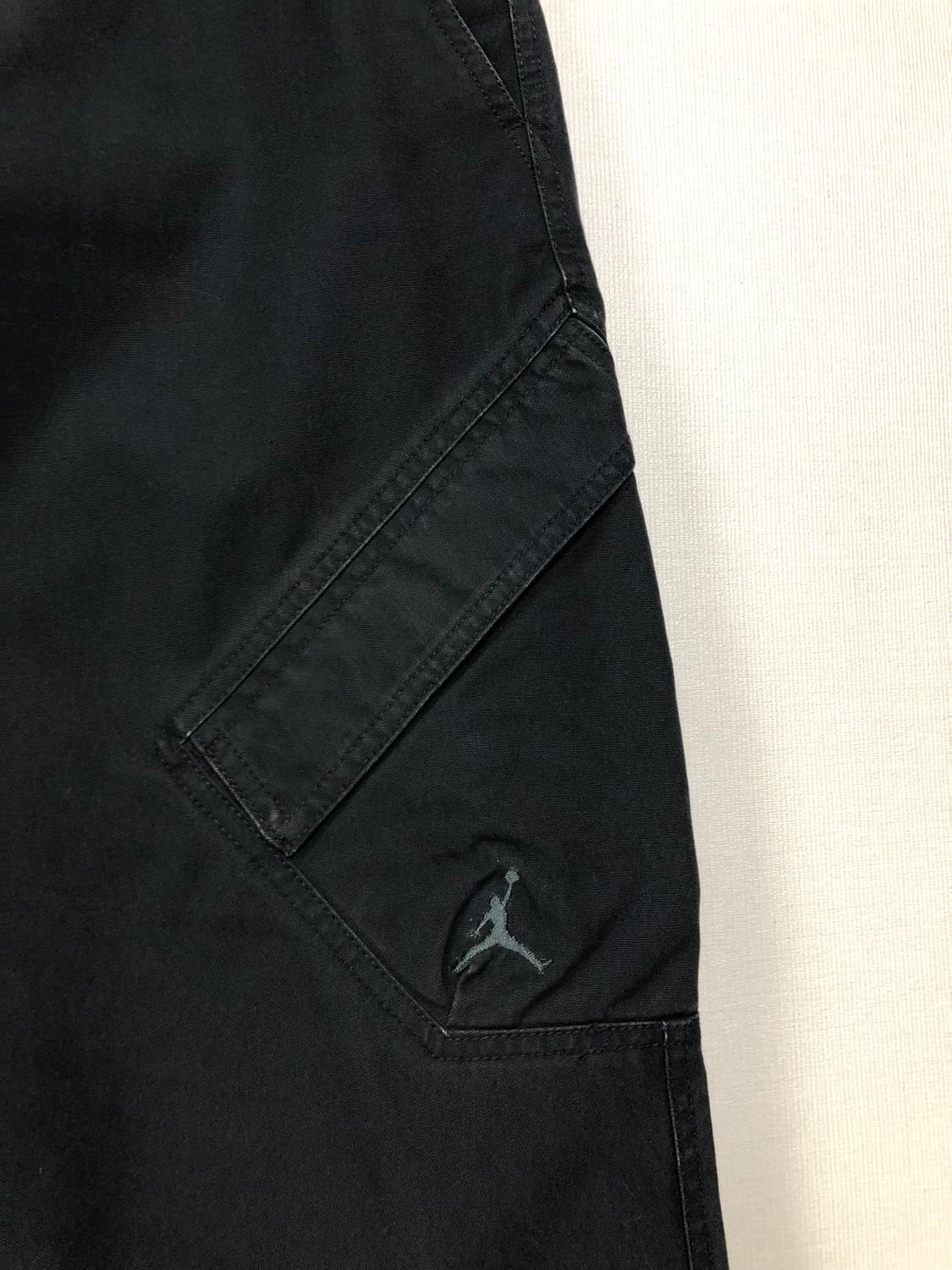 나이키 조던 와이드핏 밴딩 캔버스코튼 카고 면팬츠 L _ 블랙 상품이미지4
