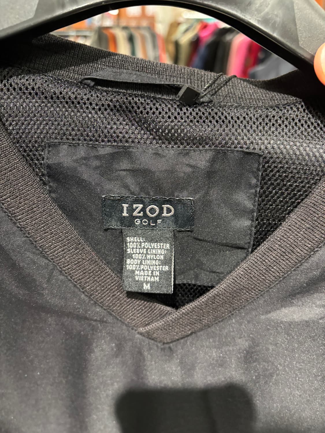 IZOD 빈티지 바람막이 웜업(블랙)   상품이미지8