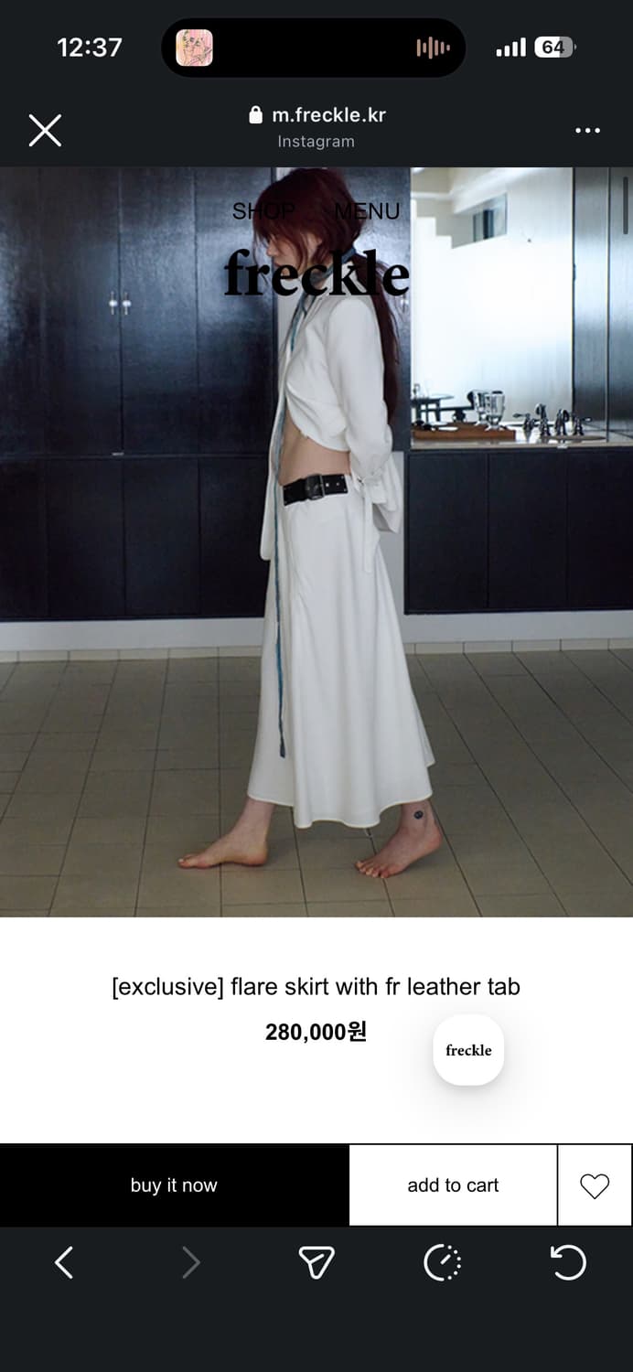 프레클 flare skirt 상품이미지4