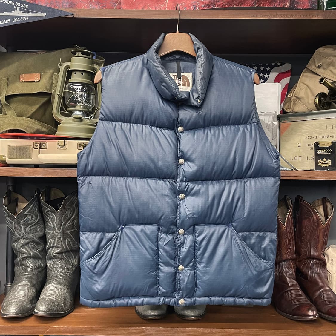 80s 노스페이스 구스 다운 푸퍼 베스트 조끼 패딩 N408 상품이미지1