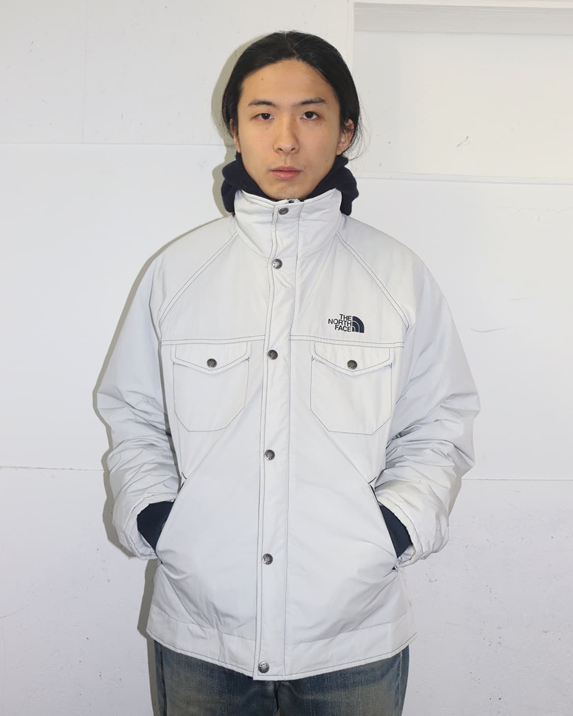 준야 와타나베 x 더 노스페이스 AD2018 화이트 집업 블루종 상품이미지1