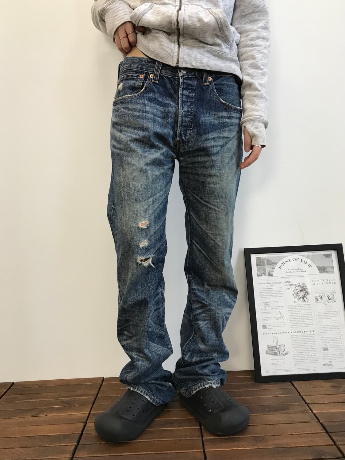 00's Levis 501 Vintage Fade Denim Pants 상품이미지1