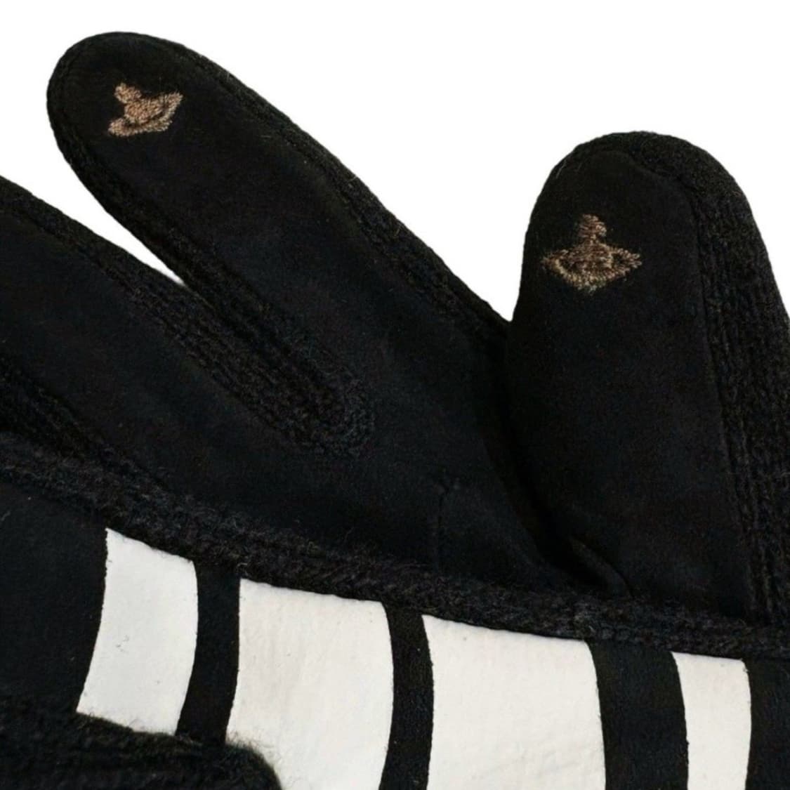 비비안 웨스트우드 스웨이드 니트 콤비 남성용 장갑 / 블랙 (새상품) 상품이미지2