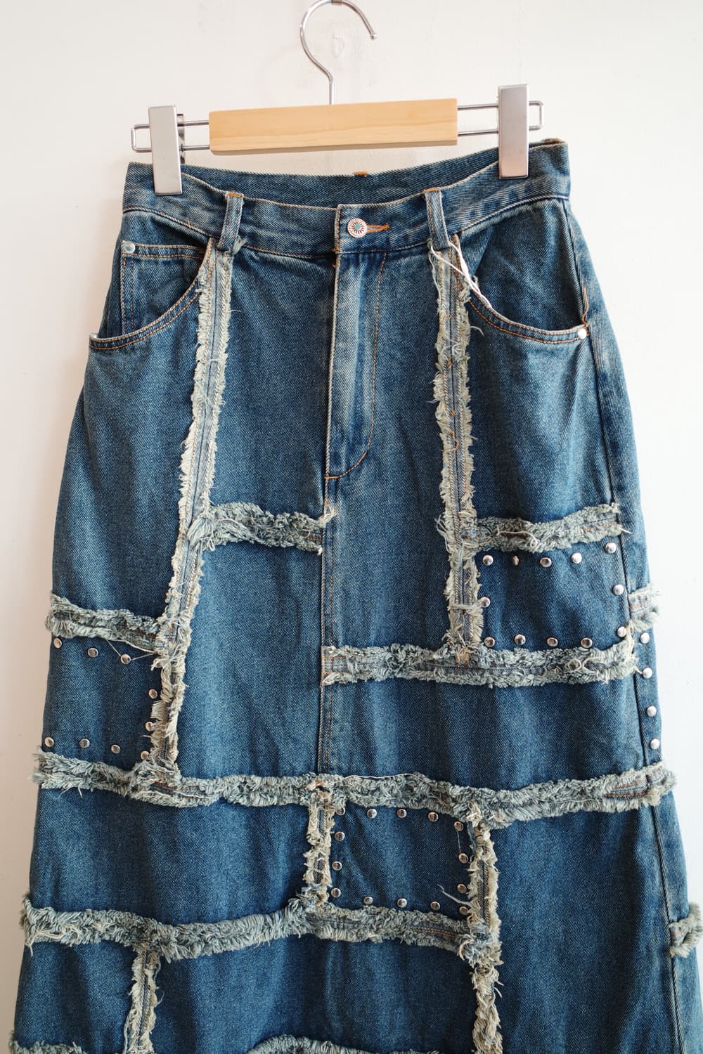 Japan brand 패치워크 데님 스커트 (25인치) 상품이미지2