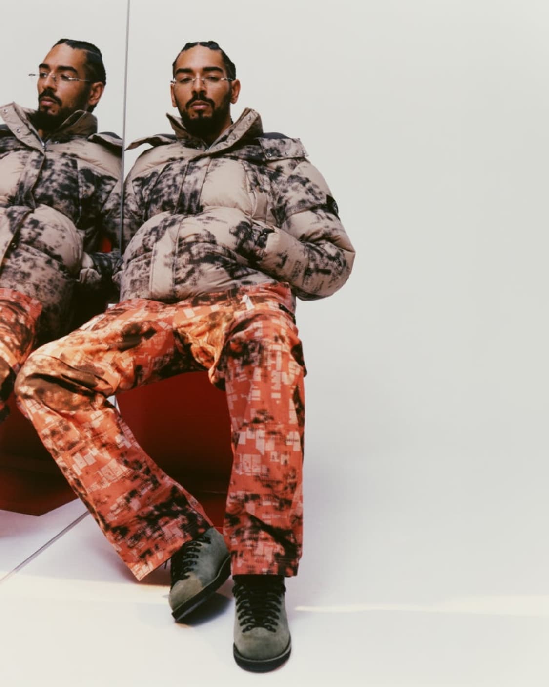 스톤아일랜드 EARTH MAPPING 카모플라쥬 다운 자켓 (새상품) 2 상품이미지10