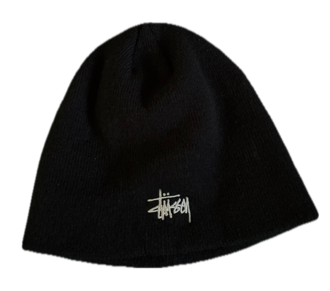 스투시 베이직 스컬캡 비니 블랙 상품이미지1