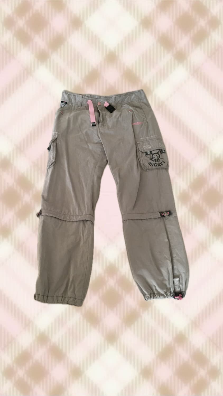 엔젤블루 그레이 핑크 팬츠 바지 라떼 히메 러블리 로걀 빈티지 와투케 상품이미지1