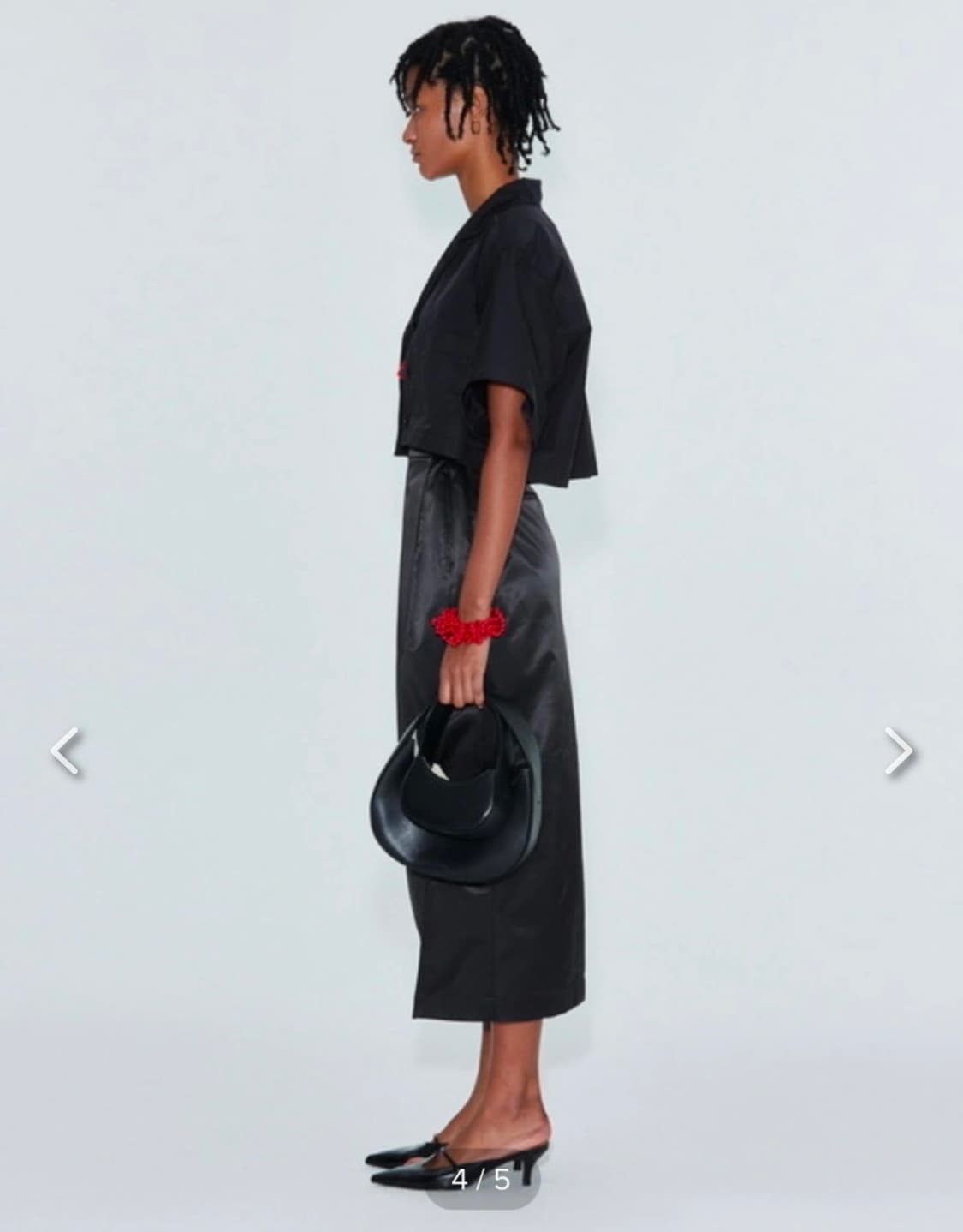 렉토 크롭 셔츠 판매(S 사이즈) 상품이미지3