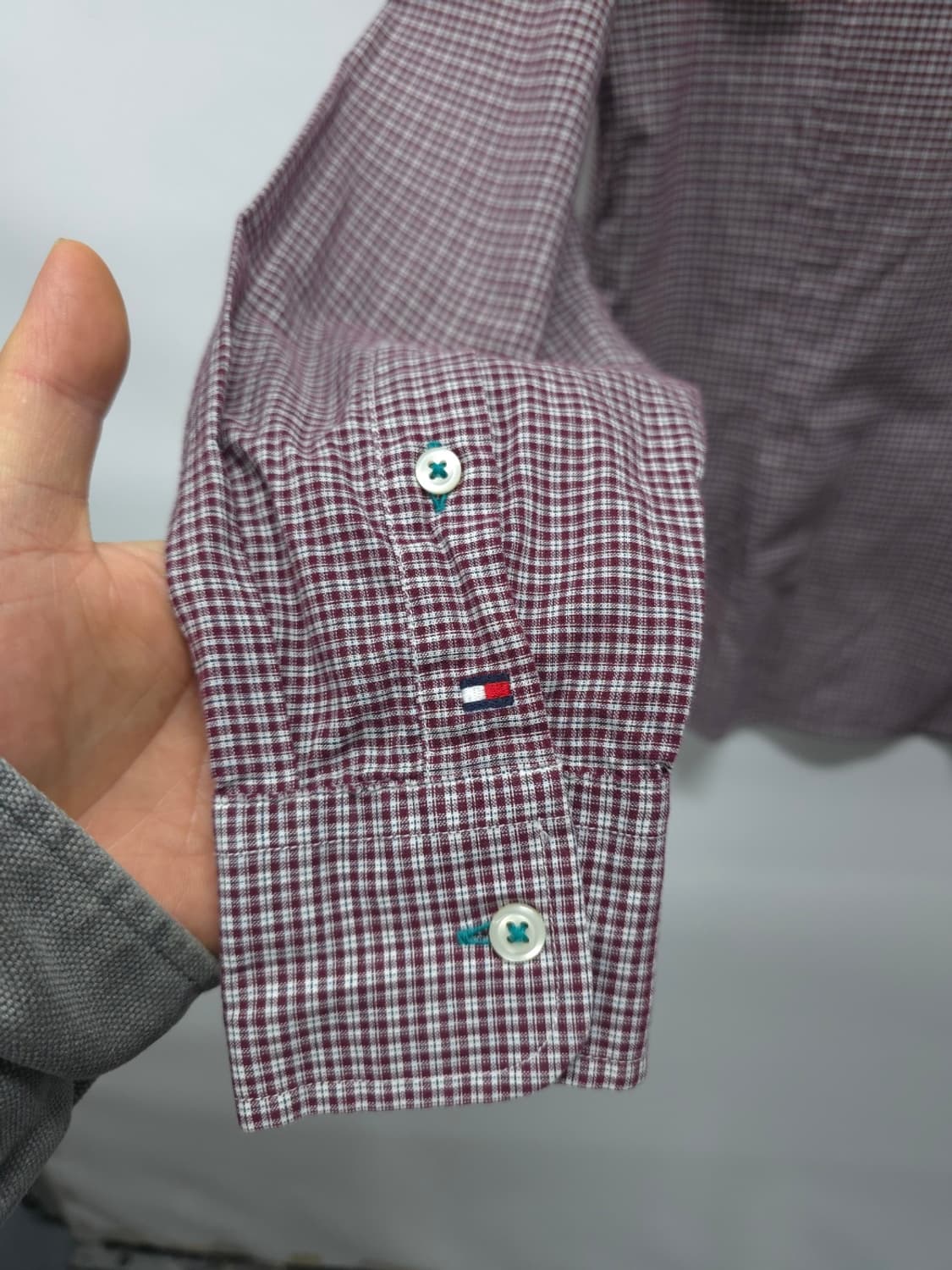 타미힐피거 봄여름 가벼운 체크셔츠 ( 남성M ) 상품이미지7