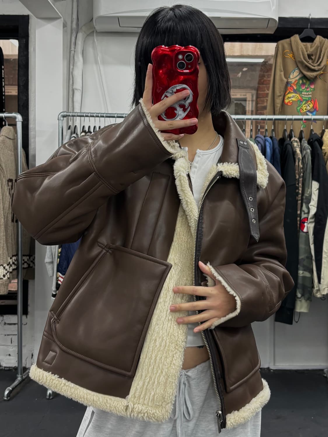 인스턴트펑크 리버시블 무스탕 상품이미지7