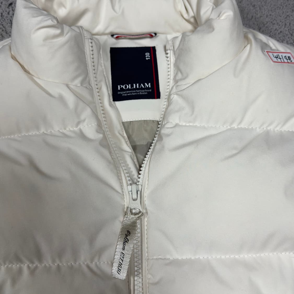 바배) 폴햄 키즈 화이트 패딩 조끼 상품이미지3