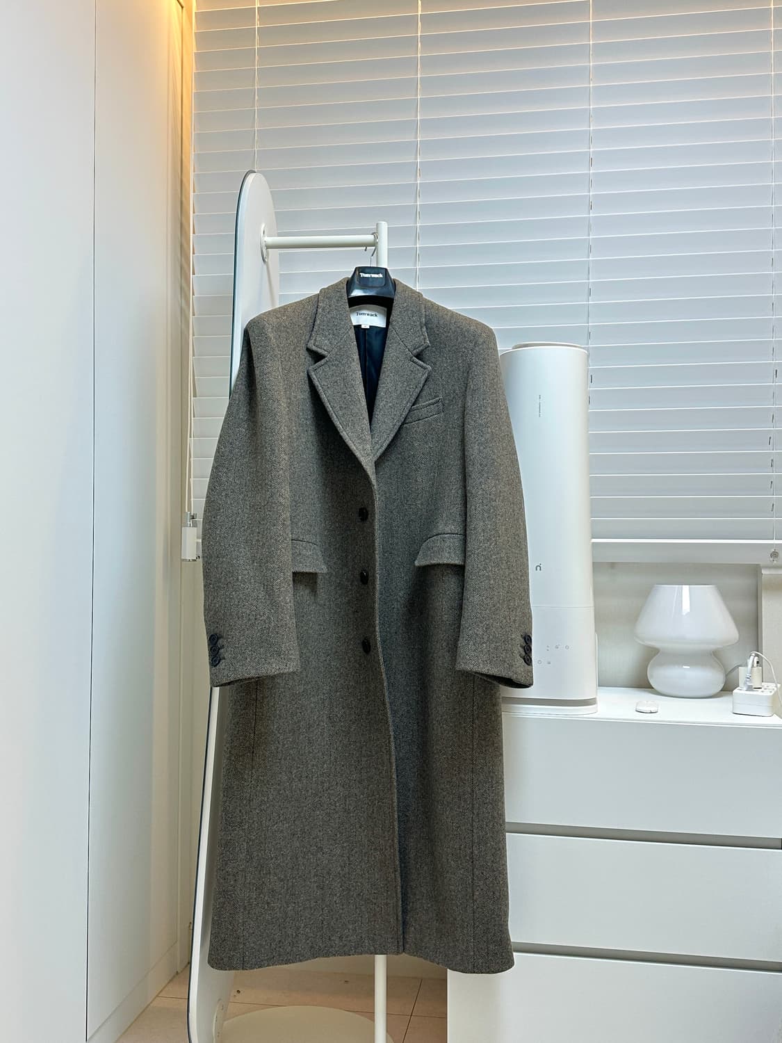 토니웩 24FW 헤링본 울 싱글코트 XL 상품이미지3