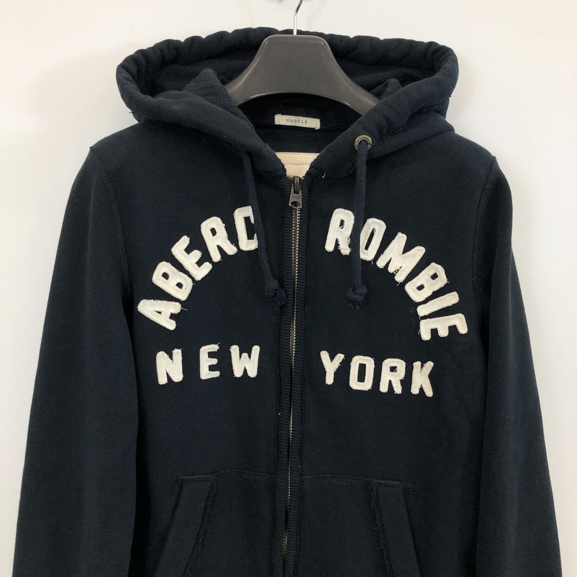 아베크롬비 Y2K 아치로고 스웻 후드집업 M 상품이미지2