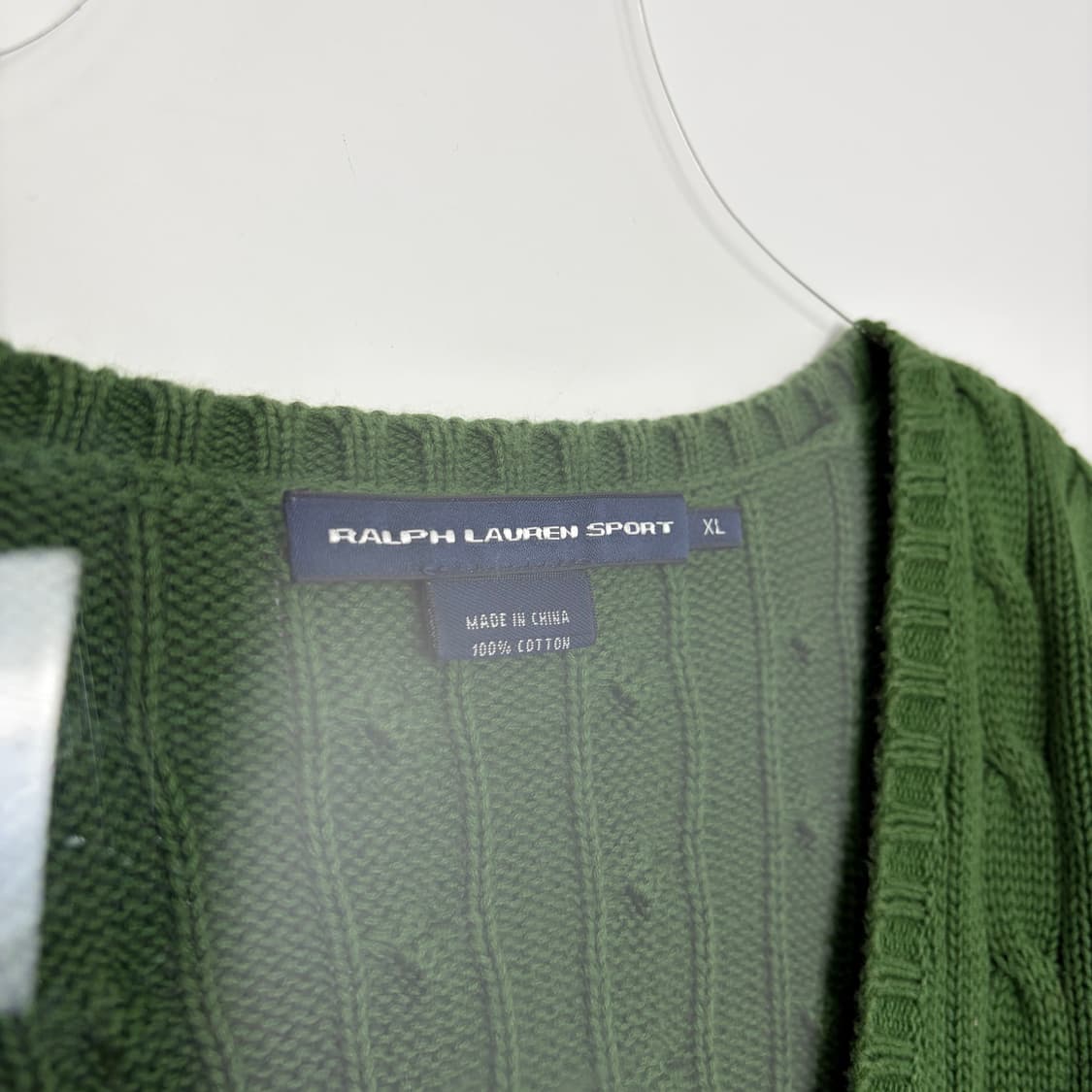 폴로 랄프로렌 브이넥 꽈배기 니트 티셔츠 상품이미지2