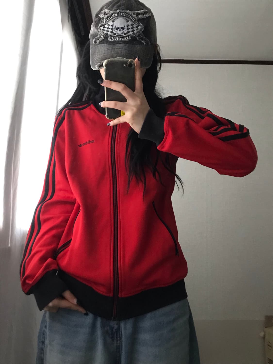 아디다스 블랙 레드 베켄바우어 져지 상품이미지3