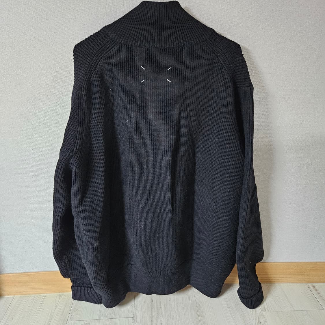 (XL/54) 마르지엘라 니트 집업 블랙 상품이미지3