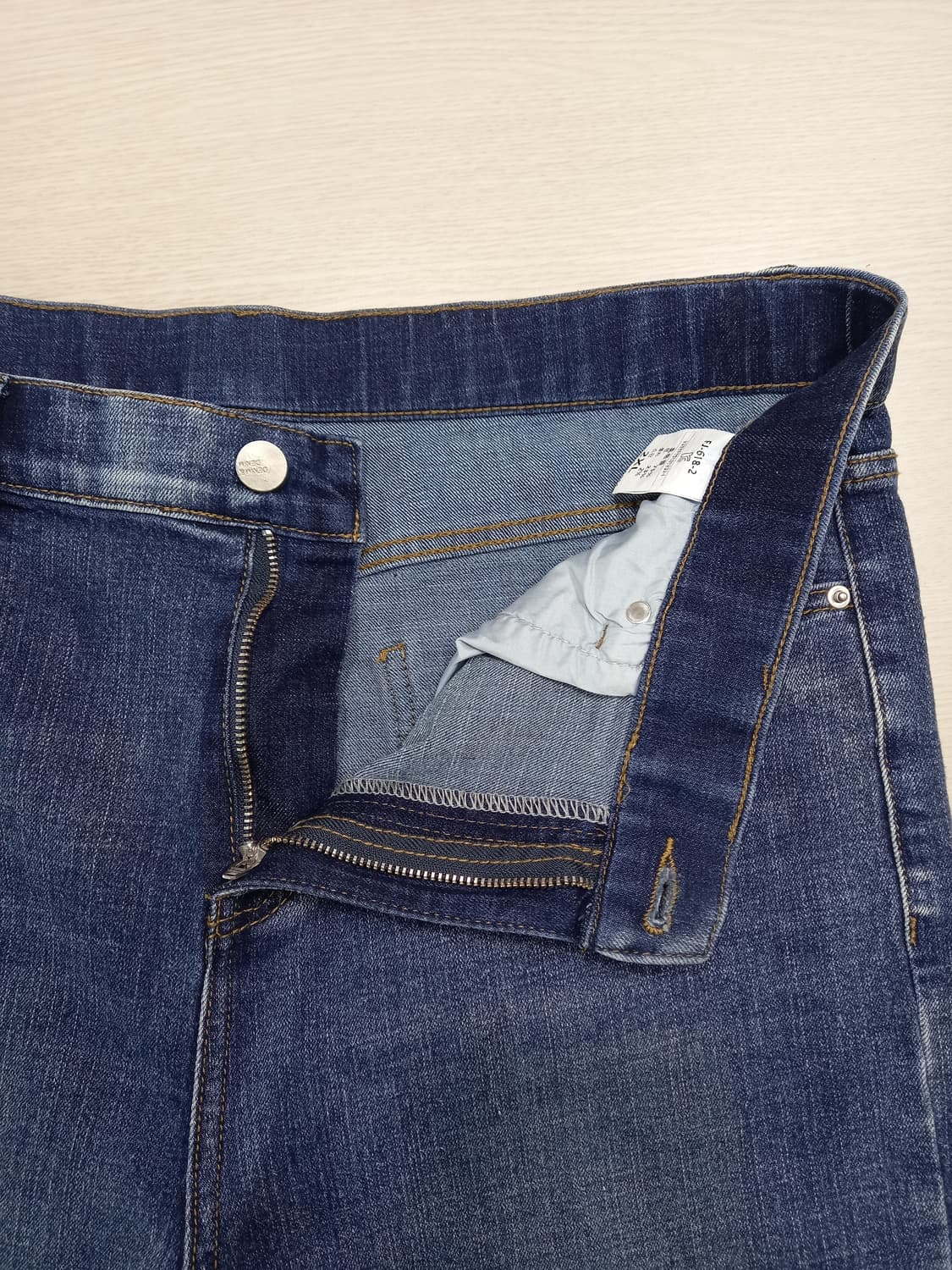 38 &DENIM 워싱 스판 일자진 38-156 상품이미지6