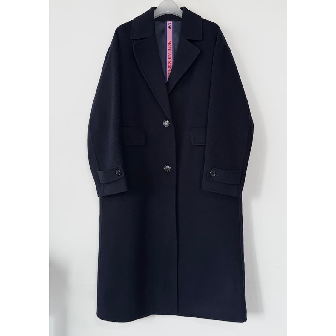 SJYP 캐시미어 블렌드 롱 코트 상품이미지3