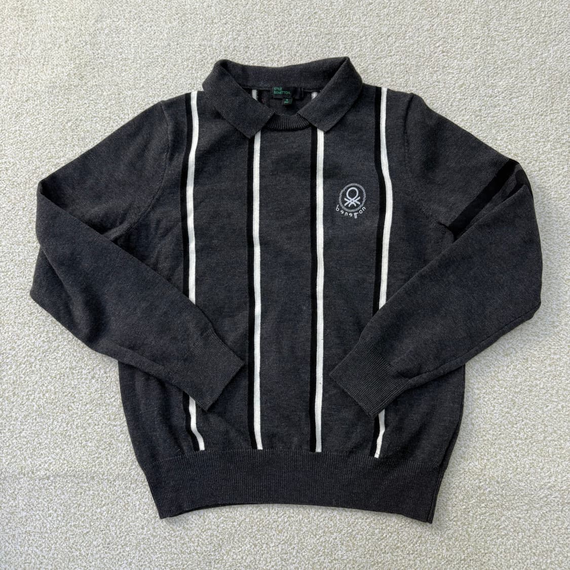 [M] 베네통 스프라이트 카라 니트 0115T1 상품이미지1