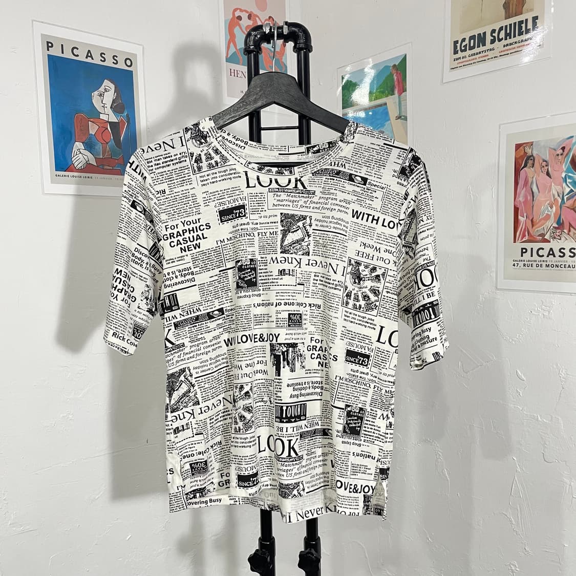 펑크 레터링 반팔 티셔츠 상품이미지2