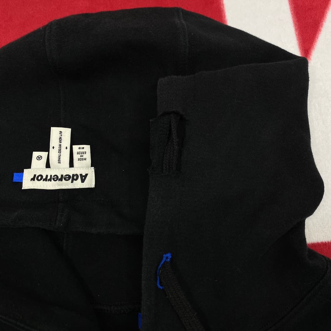 아더에러 스톤로고 후드티 A1 실측 L 상품이미지3