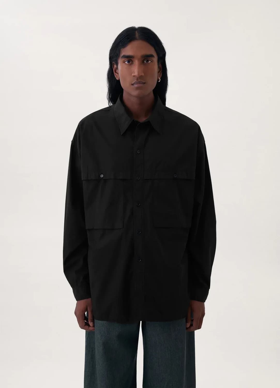 [46] 르메르 스톰플랩 셔츠 블랙 상품이미지2