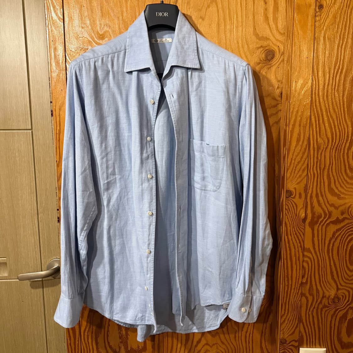  로로피아나 연청 데님 셔츠 판매 합니다.  상품이미지4