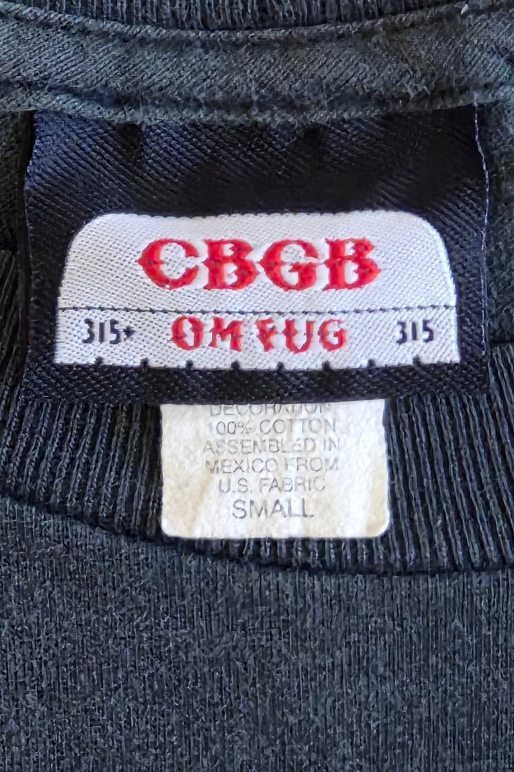 90's CBGB & OMFUG Vintage Tee (S) 상품이미지4