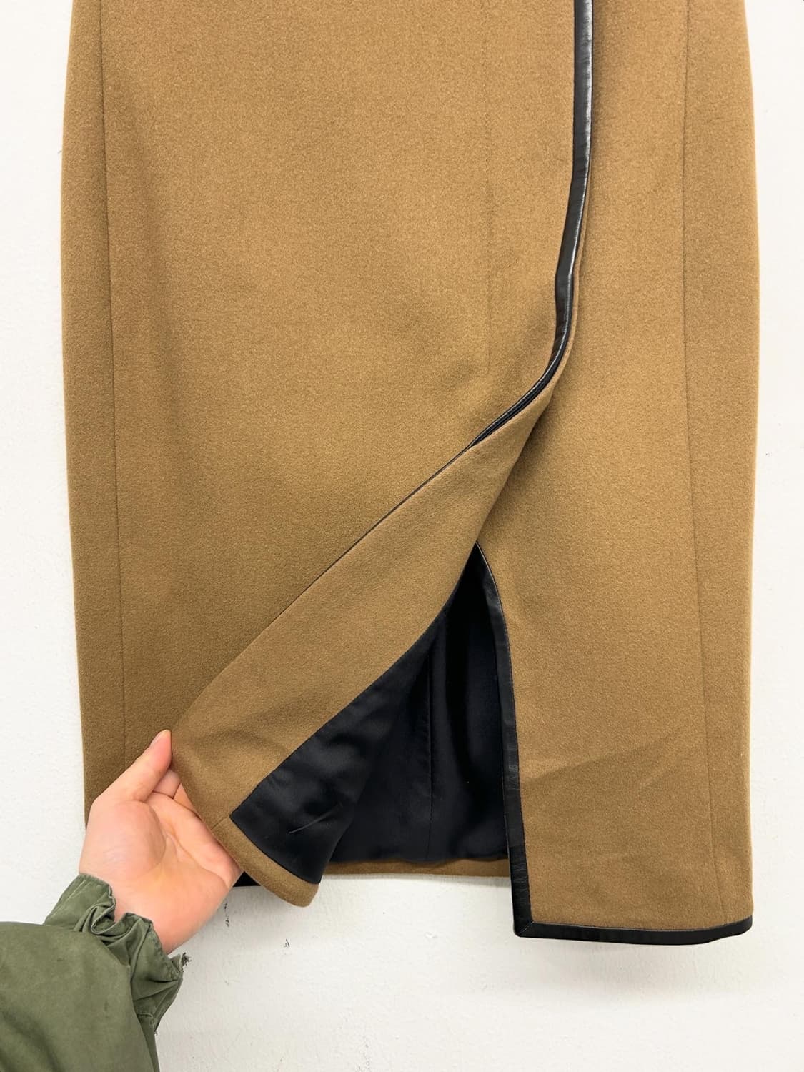 Saint Laurent Paris 커멜색 랩 스커트 상품이미지2