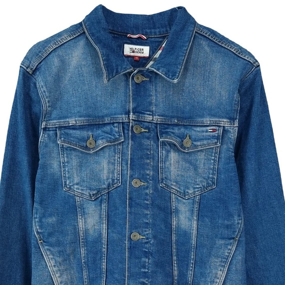 [타미힐피거] 빈티지 워시드 슬림핏 데님 자켓 M19149 상품이미지4