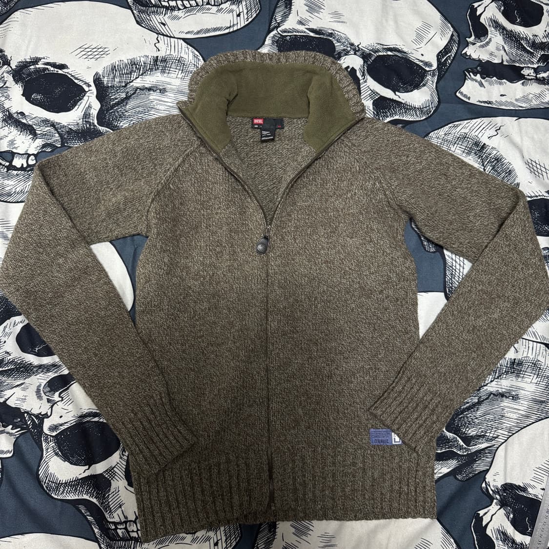 디젤  울 니트집업 100 L사이즈  상품이미지2