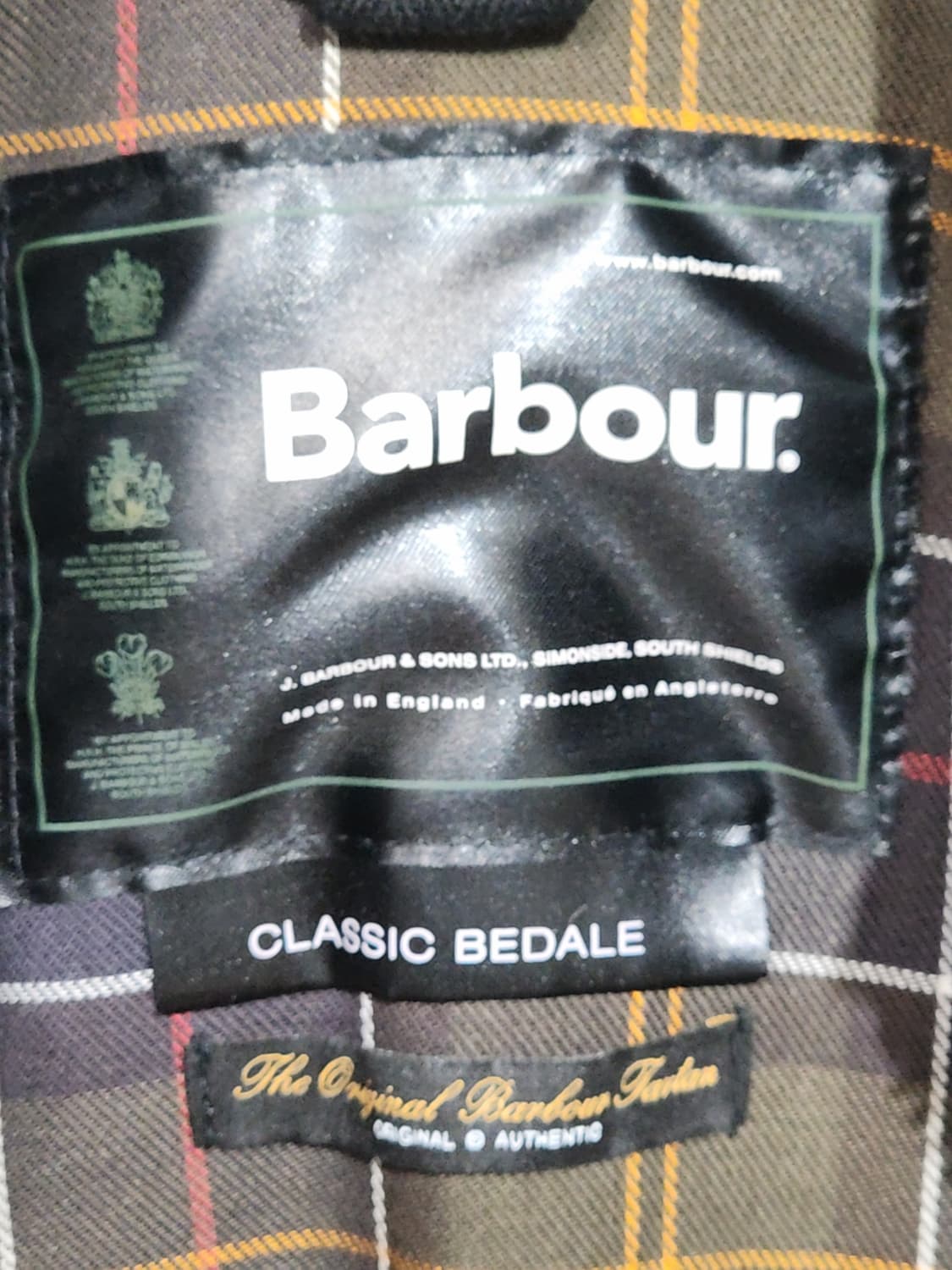 (S) 바버 왁스자켓 클래식 비데일 왁싱점퍼 매장판  상품이미지3