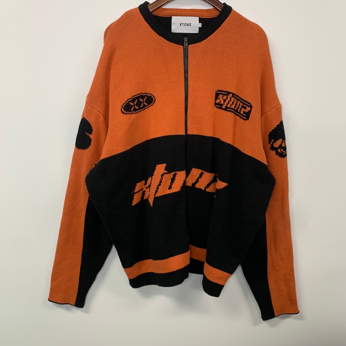 엑스톤즈 스포티 가디건 니트 집업 상품이미지2