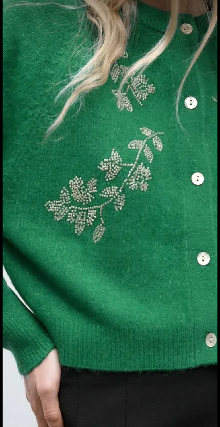 자라 ZARA 비즈장식 가디건 새상품 상품이미지3