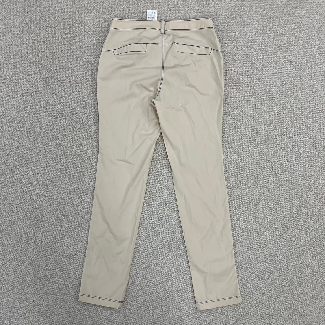 [66] 한섬 오즈세컨 여성 아이보리 라인 디테일 바지 0120M1 상품이미지6